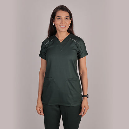 Pro-fit Nature Green Vneck Women scrubs