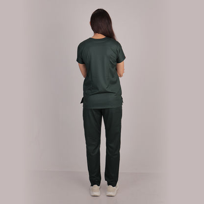 Pro-fit Nature Green Vneck Women scrubs