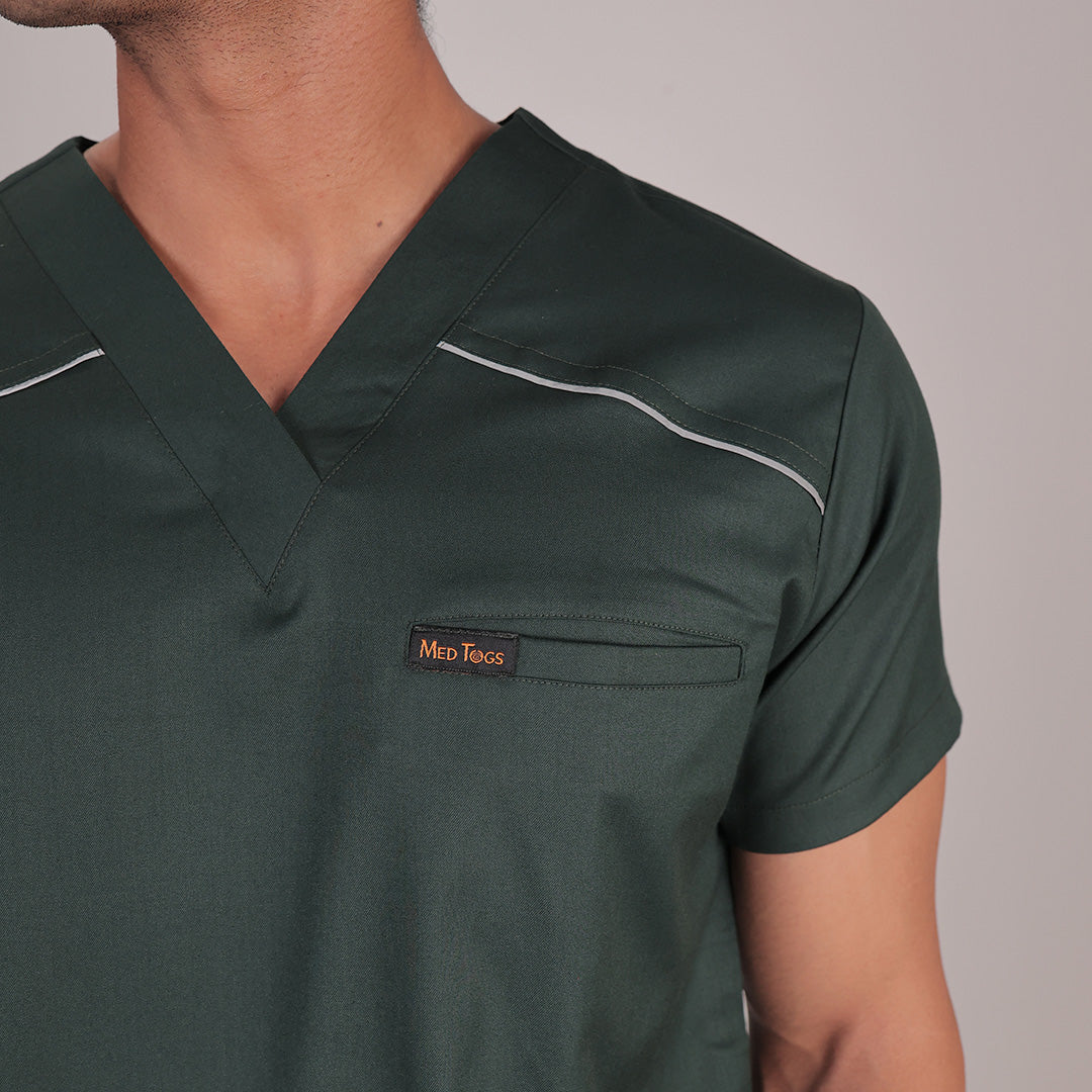 Pro-fit Nature Green Vneck Men scrubs