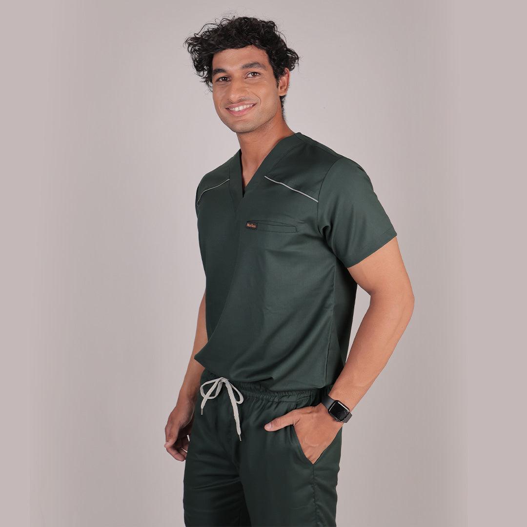 Pro-fit Nature Green Vneck Men scrubs