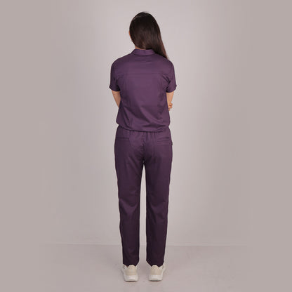 Pro-fit Regal Purple Vneck Women scrubs