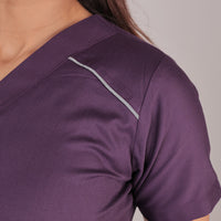 Pro-fit Regal Purple Vneck Women scrubs