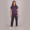Pro-fit Regal Purple Vneck Women scrubs