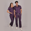 Pro-fit Regal Purple Vneck Women scrubs