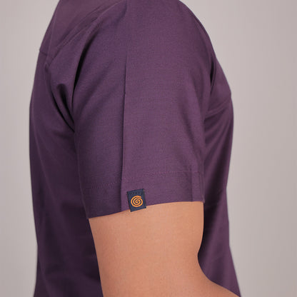 Pro-fit Regal Purple High Neck Men scrubs