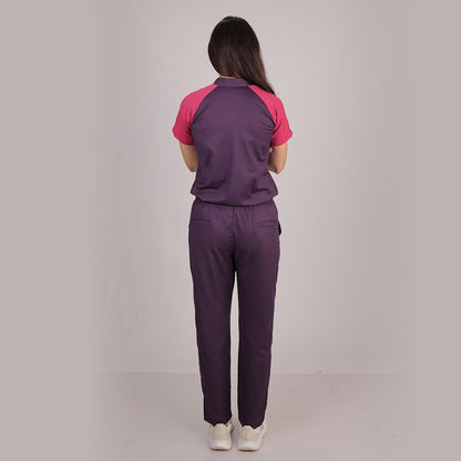 Pro-fit purple pink Dual women scrubs