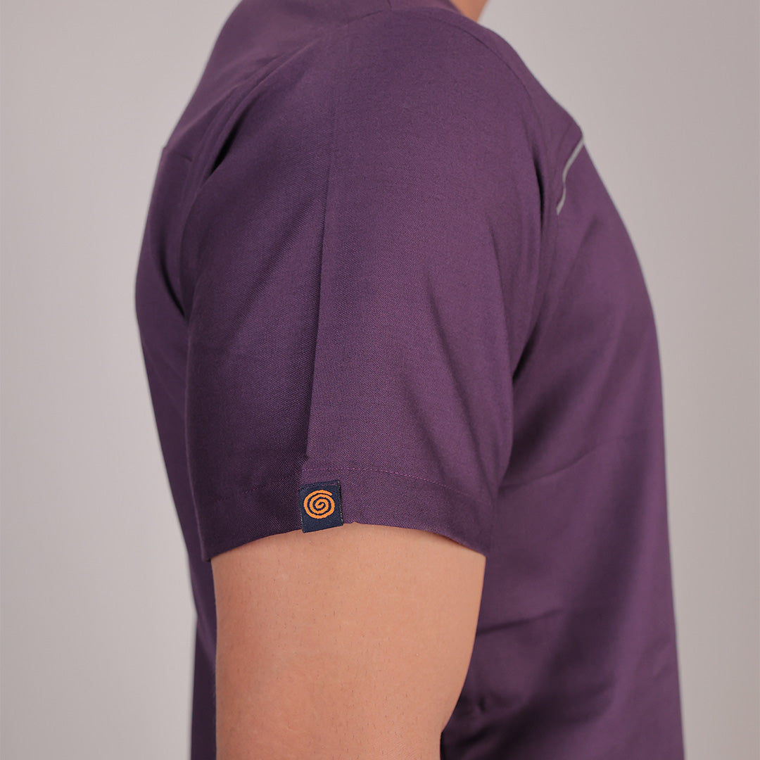 Pro-fit Regal Purple Vneck Men scrubs