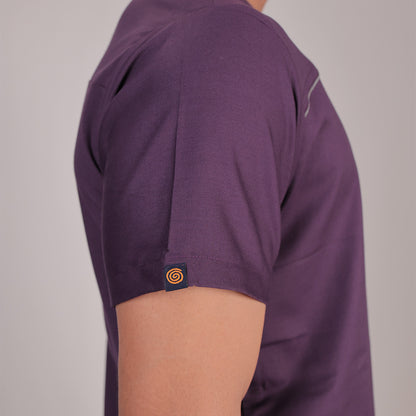 Pro-fit Regal Purple Vneck Men scrubs