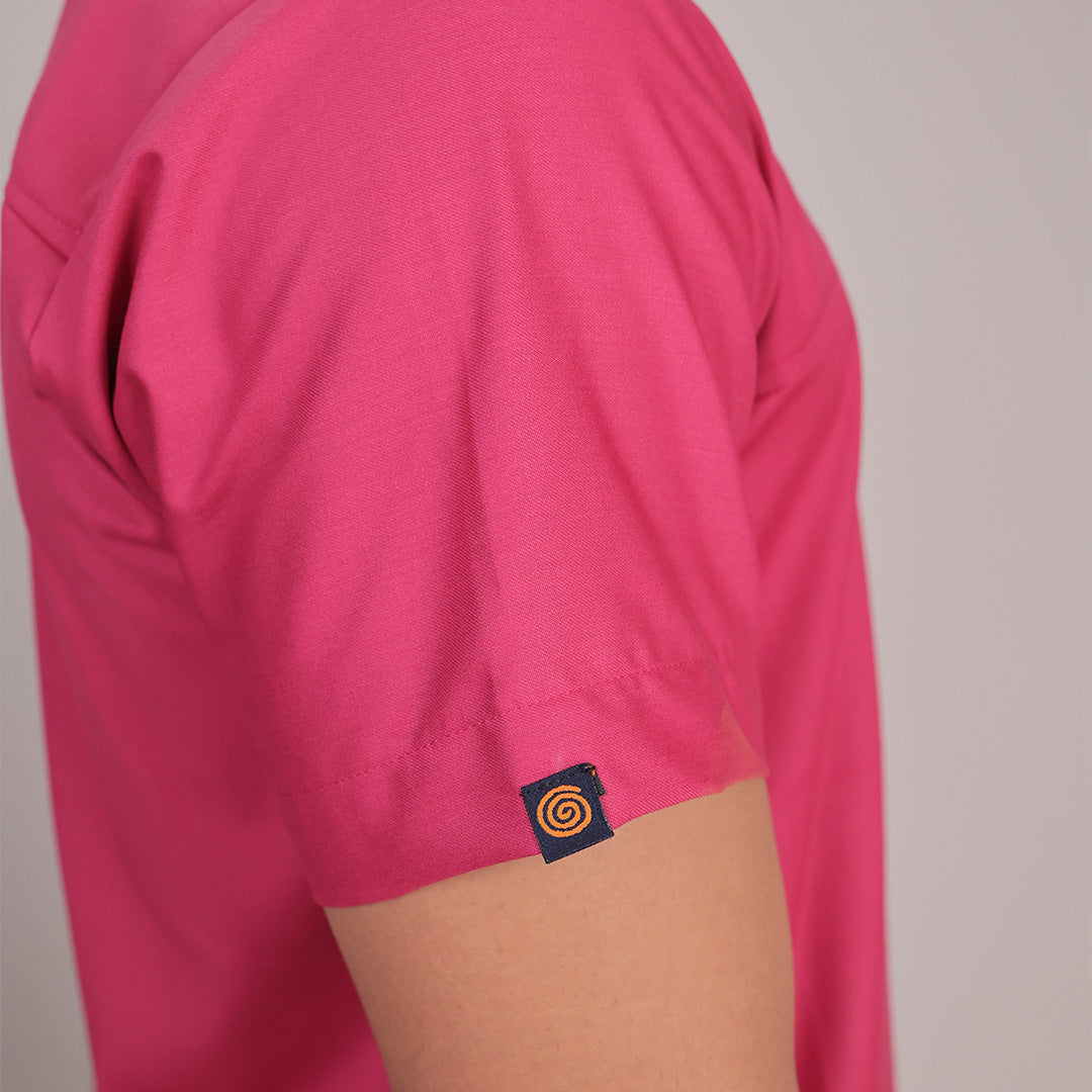 Pro-fit Mulberry Pink Vneck Women scrubs