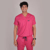 Pro-fit Mulberry Pink Vneck Men scrubs