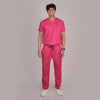 Pro-fit Mulberry Pink Vneck Men scrubs