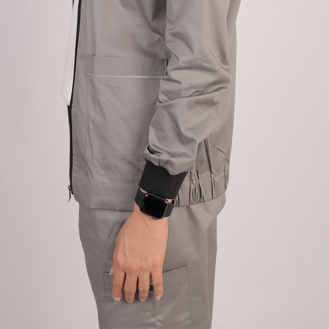 Cotton Stretchable Women Scrub Jacket and Pant Set