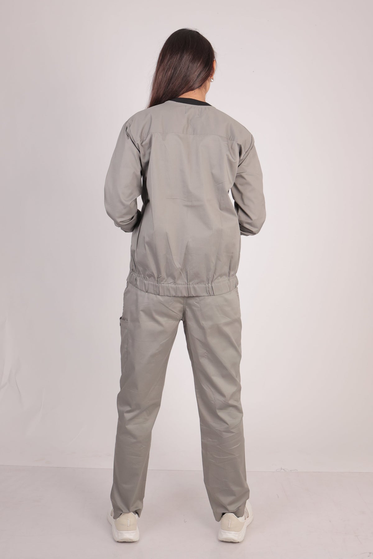 Cotton Stretchable Women Scrub Jacket and Pant Set