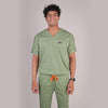 Men Theriaca Green V Neck Sretch scrubs