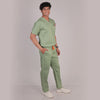 Men Theriaca Green V Neck Sretch scrubs