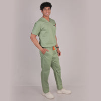 Men Theriaca Green V Neck Sretch scrubs