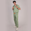 Men Theriaca Green V Neck Sretch scrubs