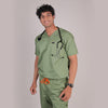 Men Theriaca Green V Neck Sretch scrubs