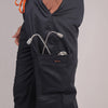 Men Schorl Black V neck Scrubs