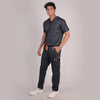Men Schorl Black V neck Scrubs