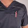 Men Schorl Black V neck Scrubs