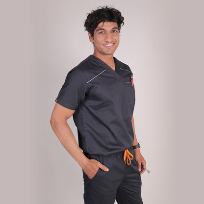 mens black medical scrubs