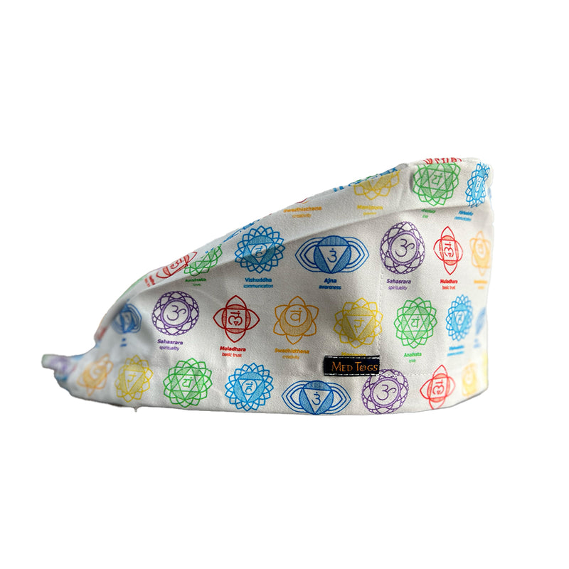 7 Chakras Pure white: Unisex Scrub Cap