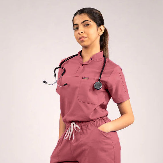 Coral Everyday Scrubs – Women High Neck - MedTogs