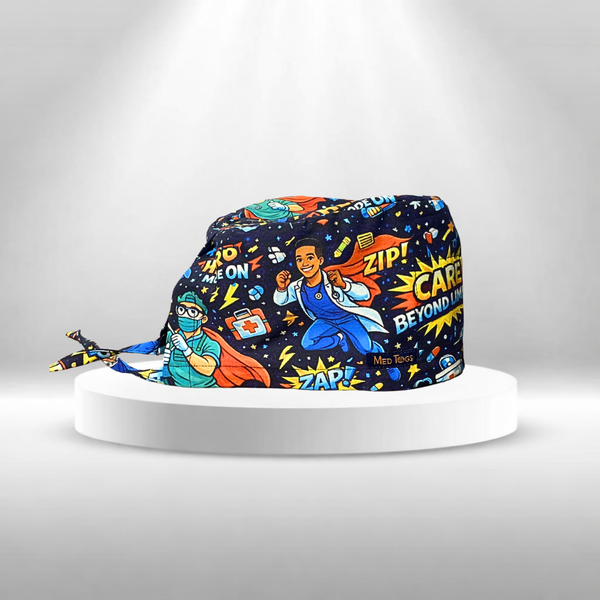 Super Heroes wear Cape Scrub cap | MedTogs