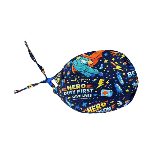 avengers super hero printed surgical scrub caps for doctors in hospital