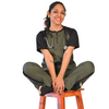 Comfortable women doctor OT scrubs for hospital wear in stretchable cotton fabric