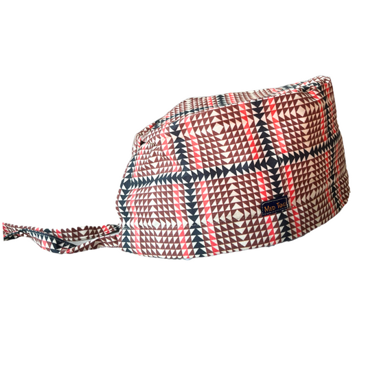Vintage Checkered: Unisex Scrub Cap
