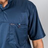 Pro-fit High neck blue scrubs