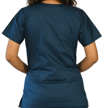 Remedial blue V neck Women scrubs