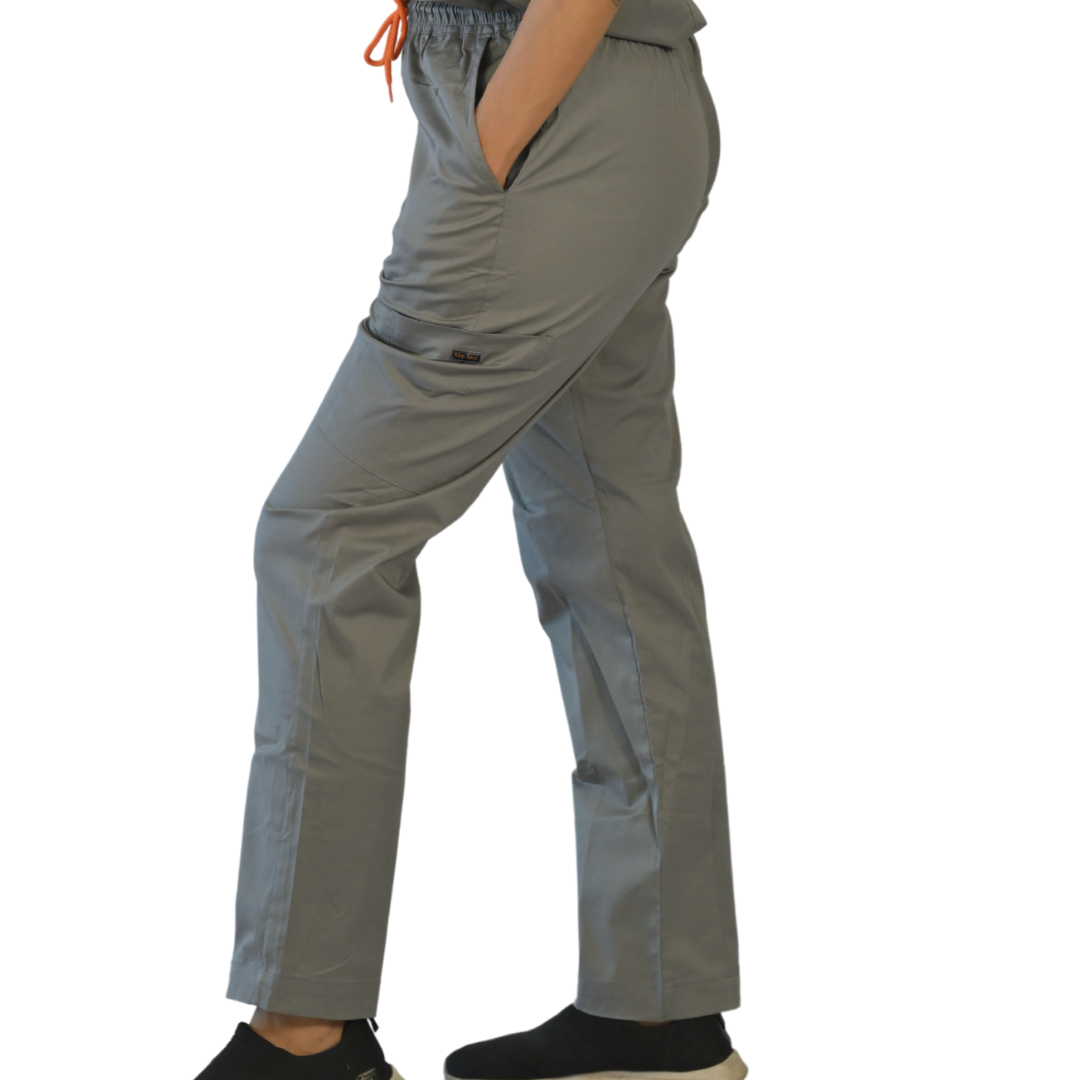 Quicksilver Grey V neck Women scrubs