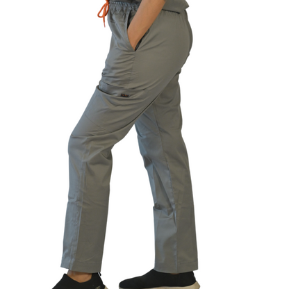 Quicksilver Grey V neck Women scrubs