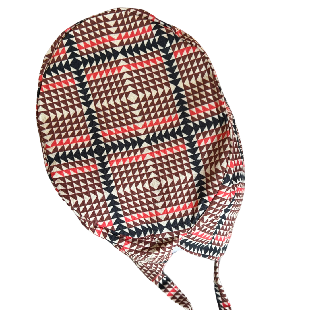 Vintage Checkered: Unisex Scrub Cap