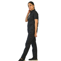 Discover the enduring elegance of our classic black high-neck scrubs, expertly tailored from comfortable cotton stretchable fabric to provide utmost comfort during long working days for women doctors. Available in various sizes to ensure a perfect fit, these scrubs are designed to make your extended workdays enjoyable. Elevate your professional attire with these versatile and comfortable black scrubs crafted for both style and functionality.