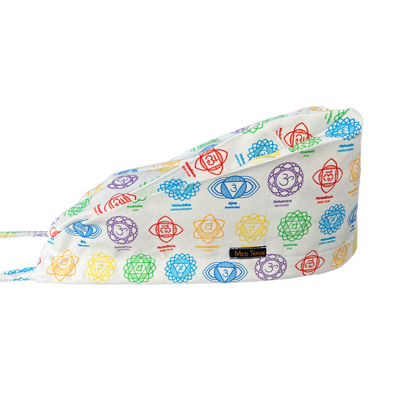 7 Chakras Pure white: Unisex Scrub Cap