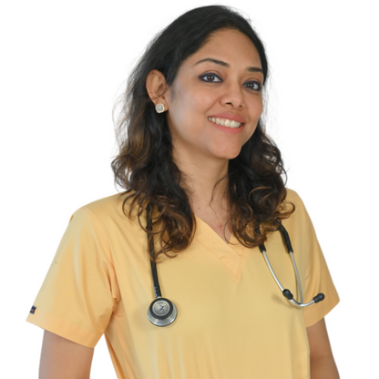 Classic Vneck women doctor scrubs