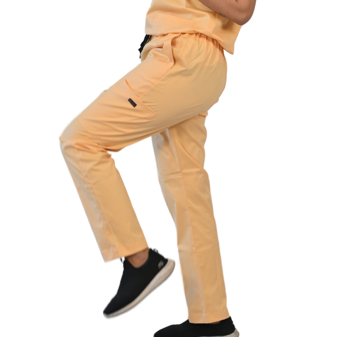 fresh yellow doctor scrubs in Vneck designed with functionality and comfortable pant pockets for ease during long working hours for medical professionals