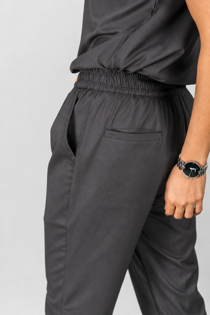Pro-fit Grey Black Dual women scrubs