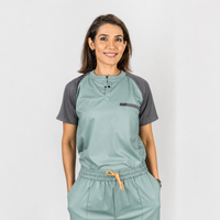 Pro-fit Mint Grey Dual scrubs