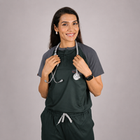 Pro-fit Green Grey Dual scrubs