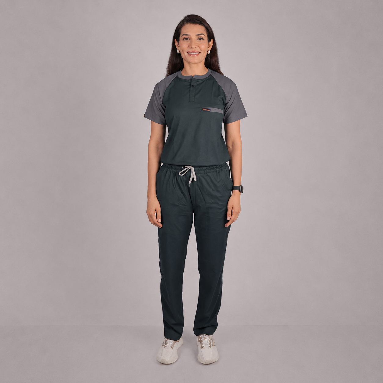 Pro-fit Green Grey Dual scrubs