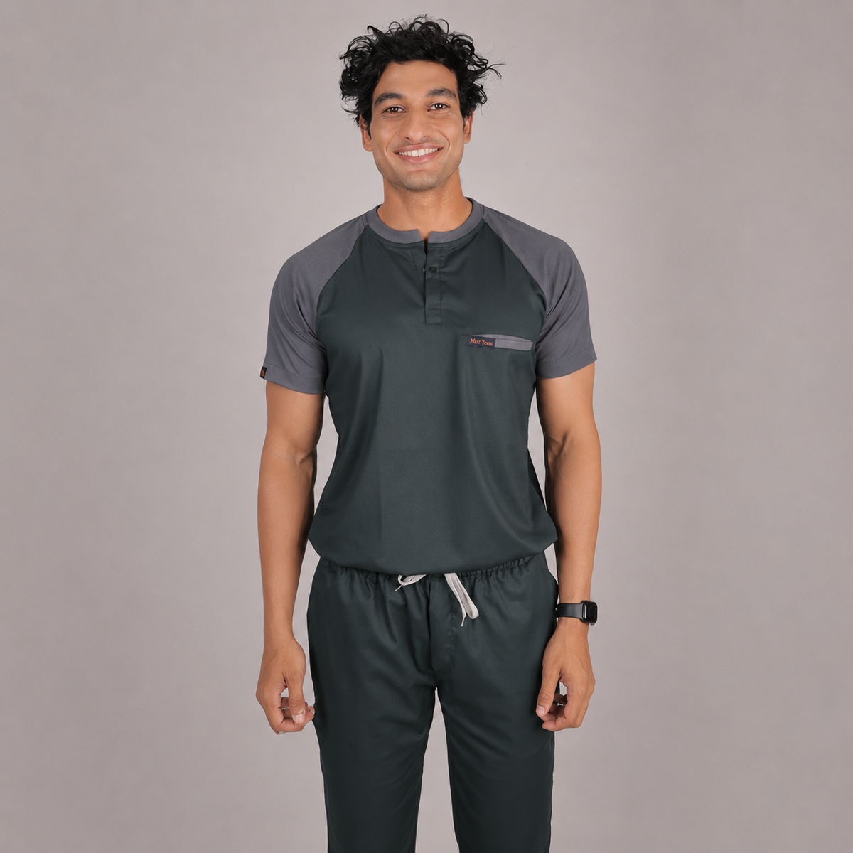 Pro-fit Green Grey Dual Scrubs