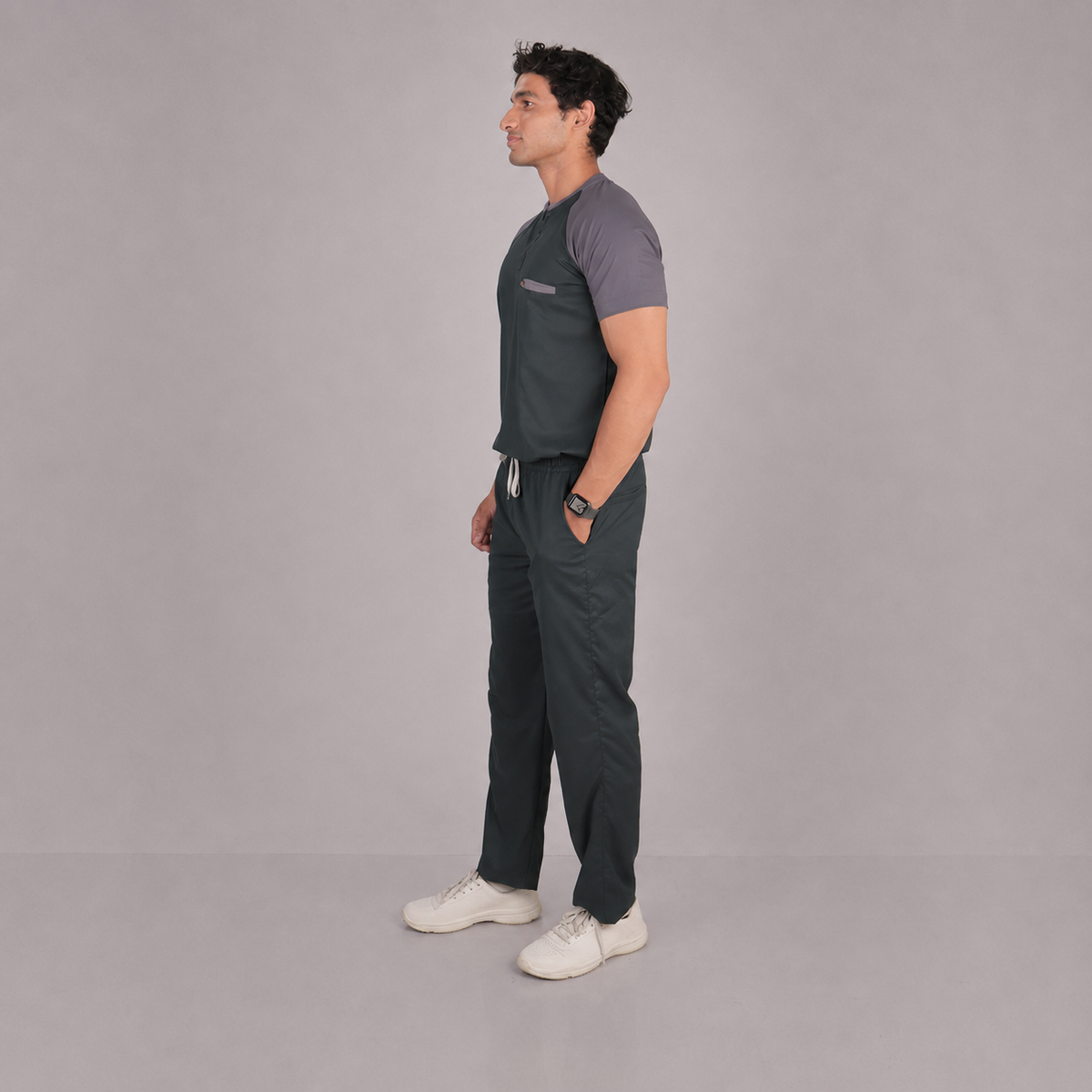 Pro-fit Green Grey Dual Scrubs