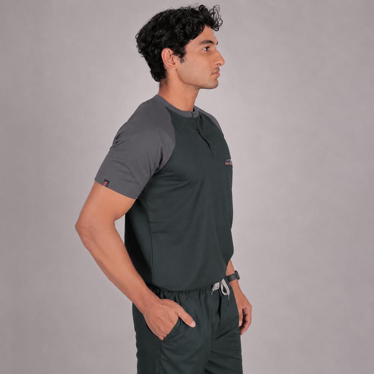 Pro-fit Green Grey Dual Scrubs