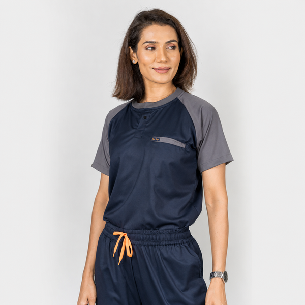 Pro-fit Blue Grey Dual women scrubs