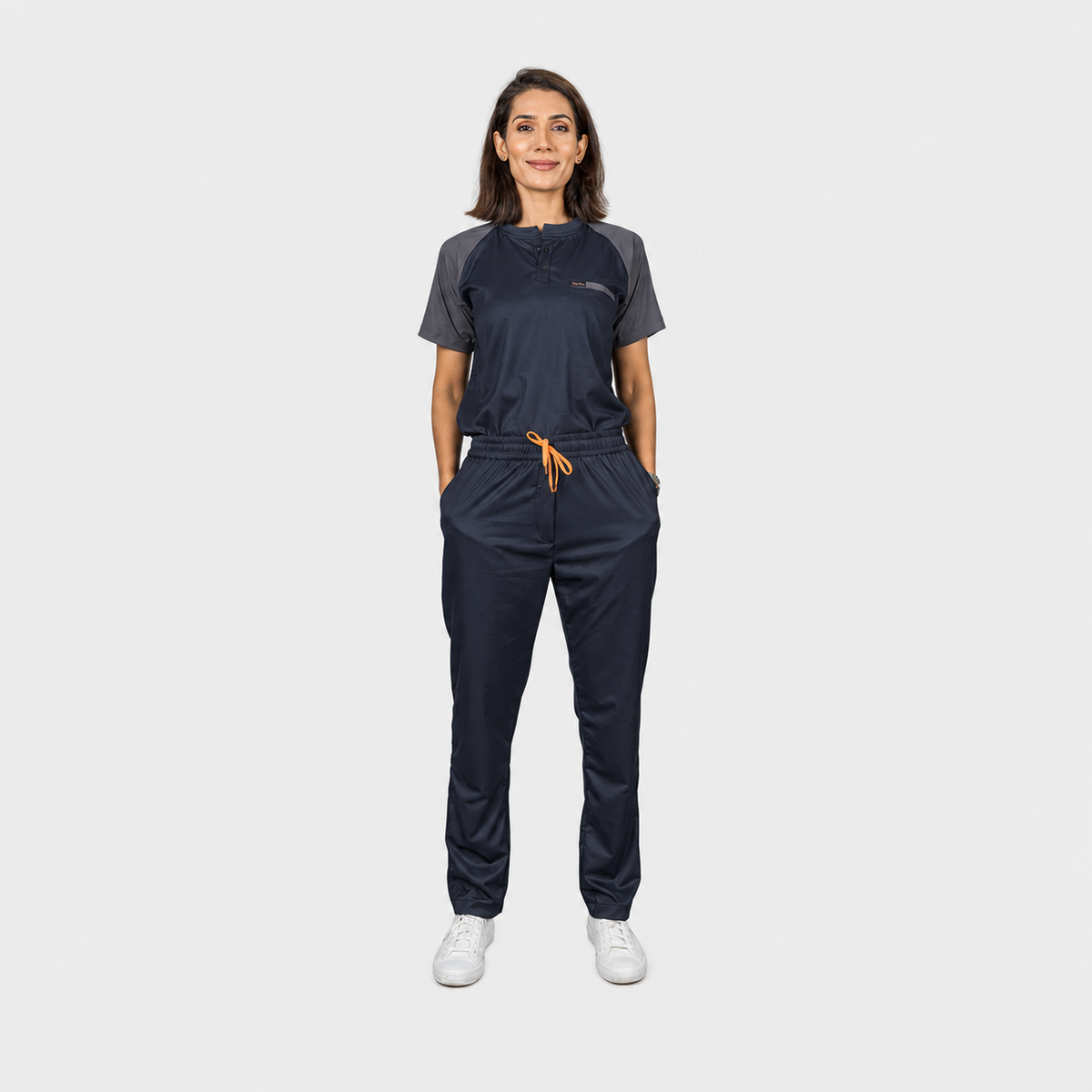 Pro-fit Blue Grey Dual women scrubs